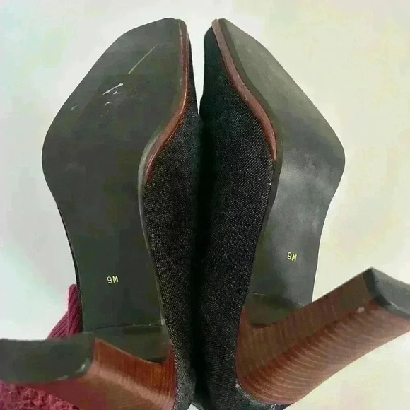 Vintage Denim Bootie Amanda Smith, Size 9 - Picture 5 of 7